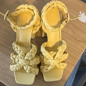Circus by Sam Edelman Yellow Braided Sandals